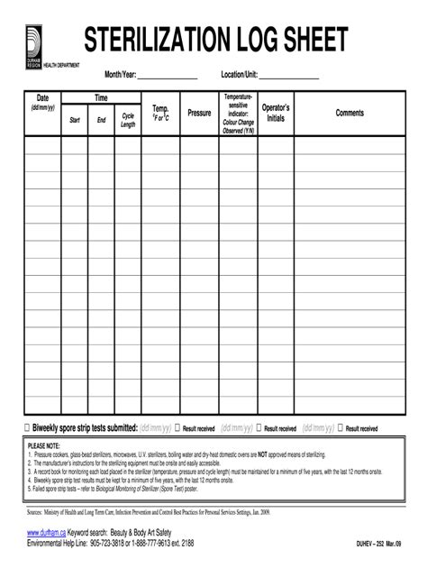 disinfection sterilization autoclave|autoclave sterilization log sheet printable.